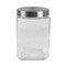 Home Basics or RADYAN 56 oz. Glass Jar |Medium Jar POP Food |Storage Bottles &#x26; Jars| Clear Star-Shaped Jar